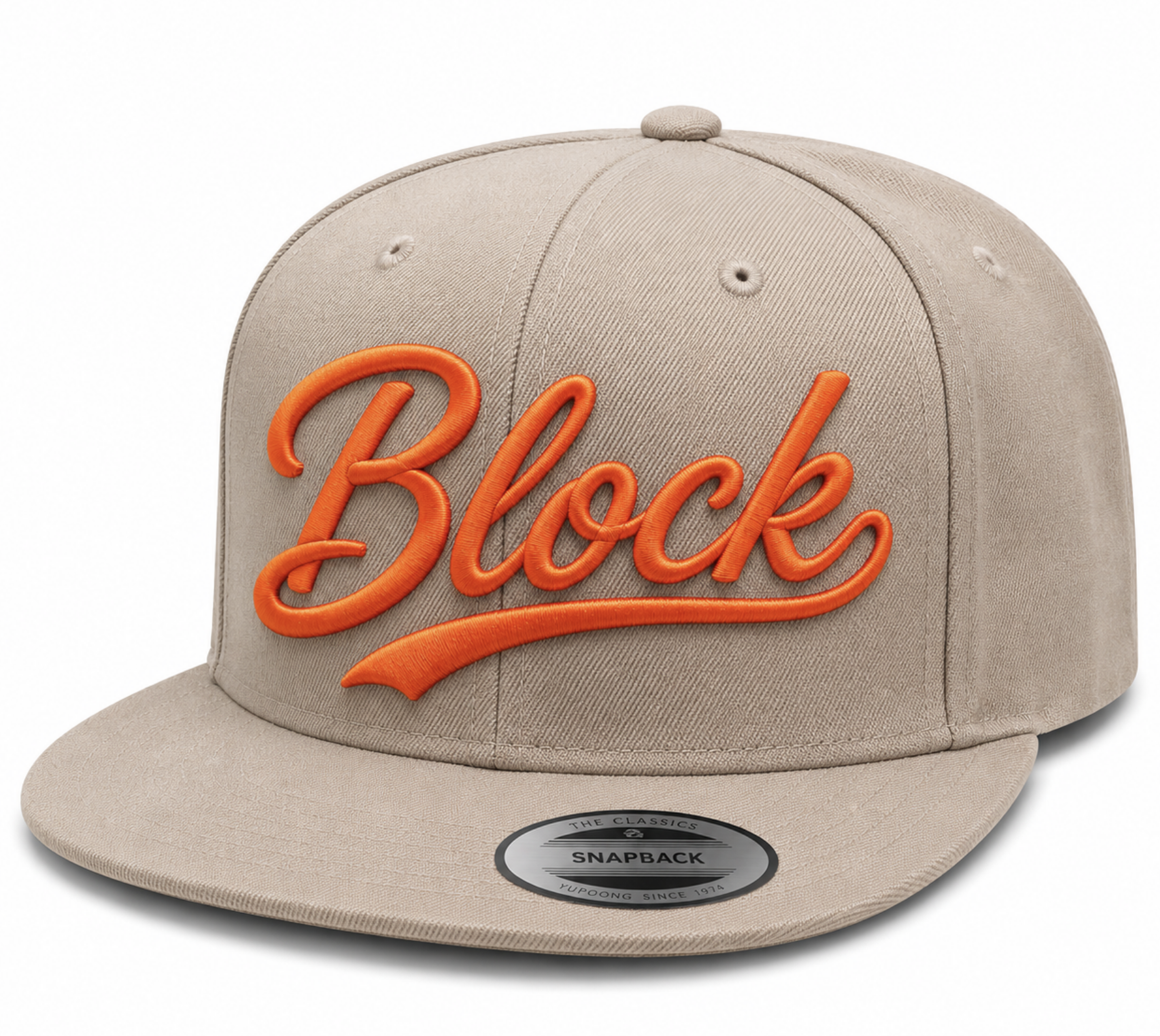 Block Snapback - Tan