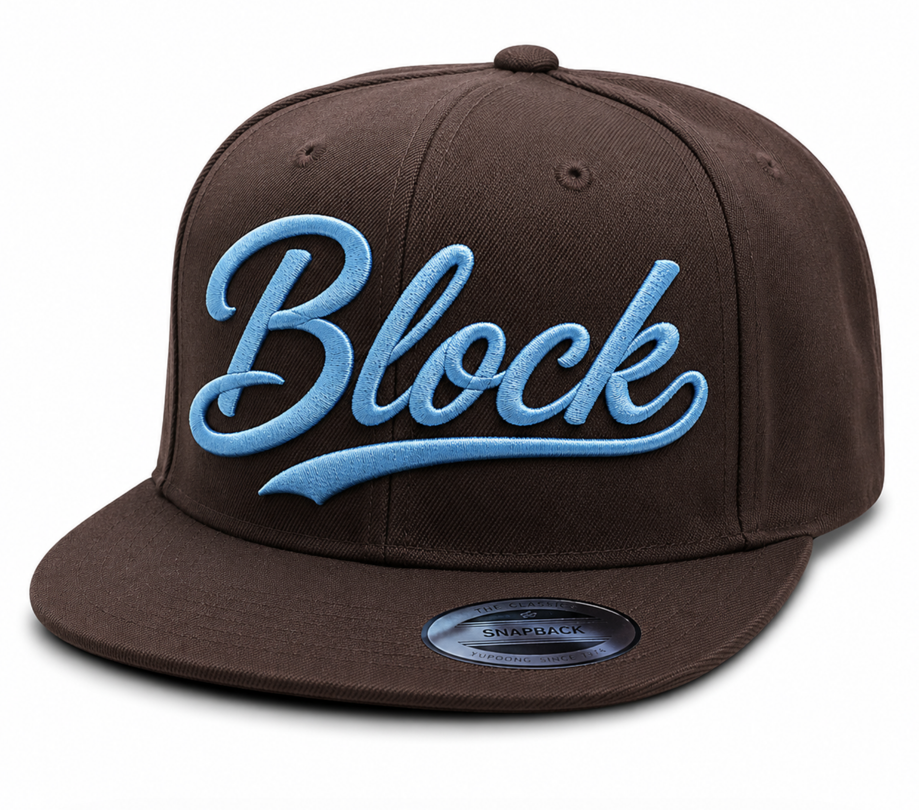 Block Snapback - Brown/Blue