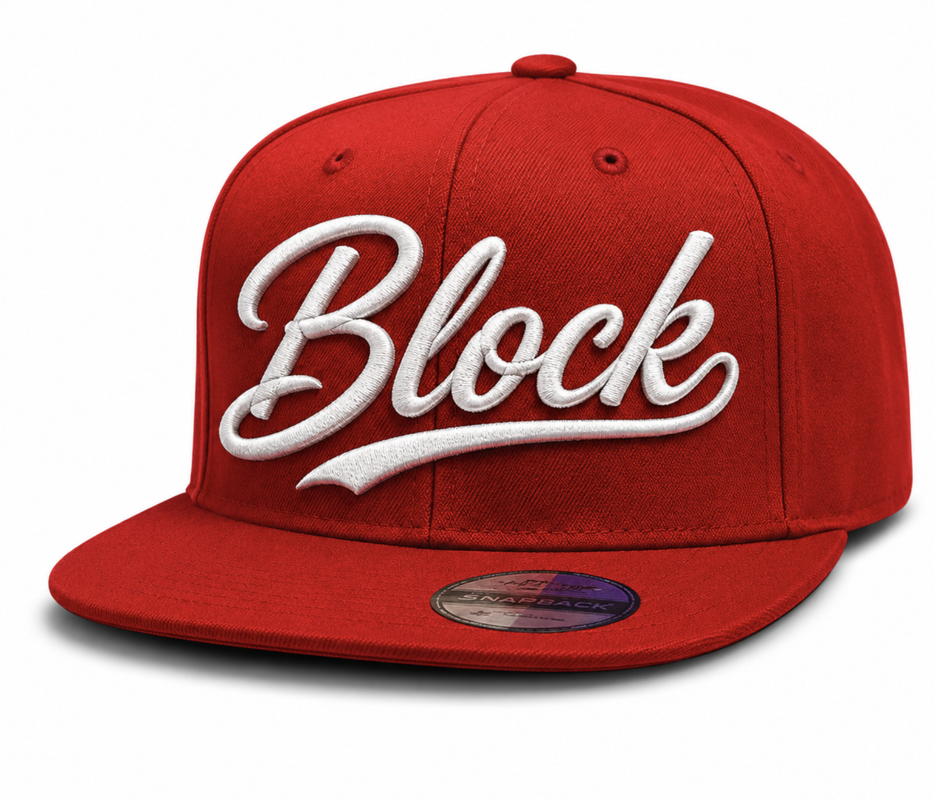 Block Snapback - Red